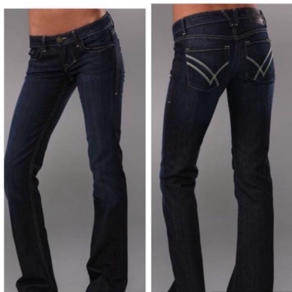 William Rast Stella Bootcut Denim Jeans Dark Sz 24